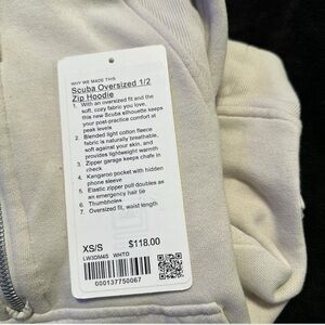 Scuba Oversized 1/2 Zip Hoodie
